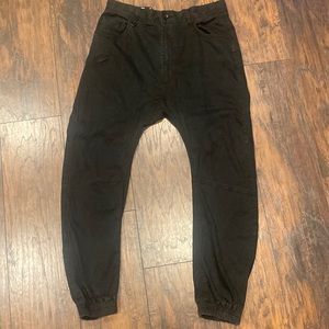 PUBLISH Black jogger jeans drop crotch size 34 in GUC  (BLACK)